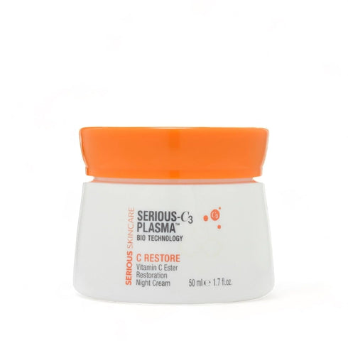 Serious Skincare Serious-C3 Plasma Vitamin C Restore - Night Cream for Deep Hydration, 1.7 oz