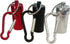 Aluminum Pill Box Keychain with Carabiner, Waterproof Metal Container for Travel, Camping (Black, Red, Silver)