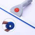 25cm 10in Blue Window & Glass Cleaning Squeegee - Non-Slip Handle for Shower Glass Door and Tile Cleaning