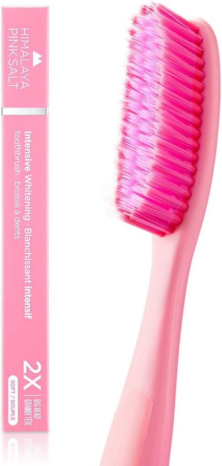 Intensive Whitening Toothbrush, Extra-Large for Adults, 9Mils High Strength Soft Bristle, Oral Care for Whitening