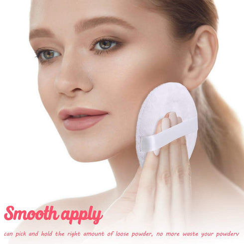 Topwon 4 Inch Powder Puff, Washable Large Body Powder Puff for Makeup & Face Cleaning - Soft & Furry
