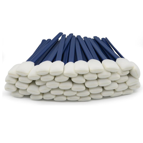 Wellgler's 5.11" Gun Cleaning Swabs, Lint Free Foam Swabs on Stick, 50pcs Navy Blue