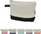 NGIL Jute/Canvas Large Travel Cosmetic Bag Pouch for Women, Multipurpose Toiletry Pouch, Personalized Makeup Bag