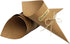 50Pcs Kraft Paper Cones Bouquet Wrapping Paper Cones Wedding Confetti Candy Gift Flower Paper Cones Holder with Hemp Ropes for DIY Wedding Table Decor Party Gift Packaging, Brown