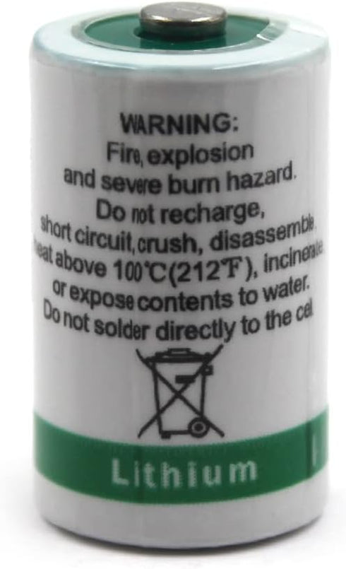 (2-Pack) 3.6V 1/2AA LS14250 Lithium for SAFT Water Meter, Electricity Meter, Gas