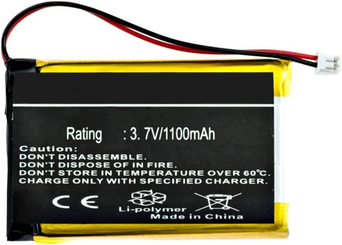 RTI ATB-1200 Remote Control Battery, RLI-009-1.1 Li-Ion 3.7V (1100 mAh), Replacement for ATB-850