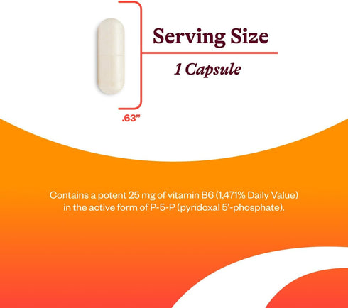 Seeking Health P-5-P, Pyridoxal-5-Phosphate, 100 Capsules for Cognitive Function & Immune Support