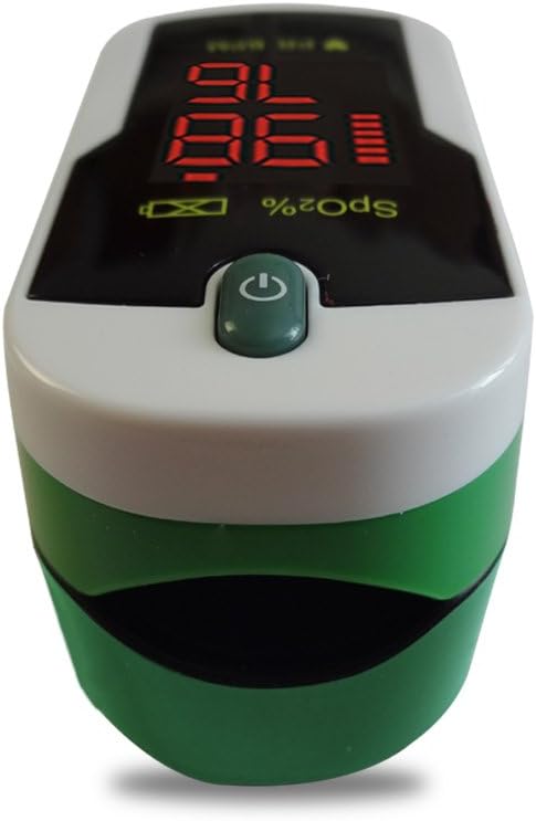 Concord Emerald Fingertip Pulse Oximeter with Reversible Display and Carrying Case