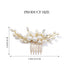 Latious Wedding Bride Pearl Hair Side Comb, Gold Rhinestone Bridal Hair Clips, Hair Accessories for Women