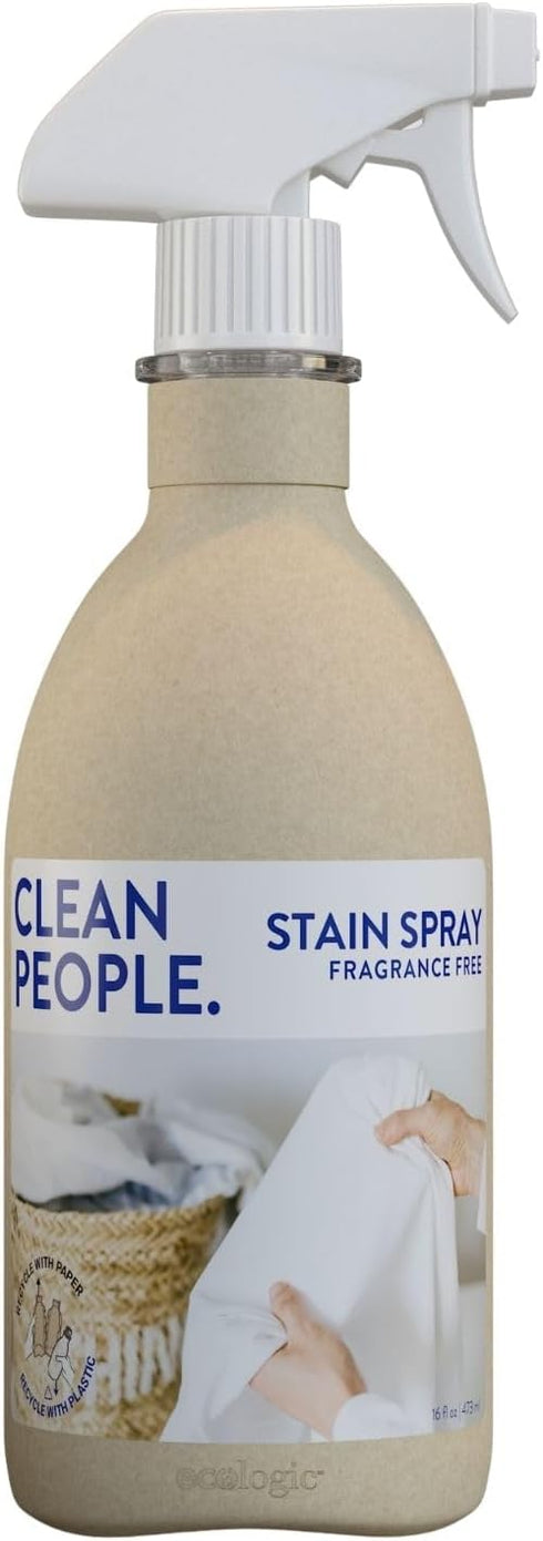 Clean People Stain Remover Spray - Natural Plant & Mineral-Based Ingredients, Non-Toxic Laundry Spot Treatment