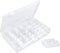 Nail Organizer Storage Box, 36 Grids Rhinestone Container, Clear Acrylic Press Fake Nail Tip Craft Art Accessories