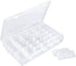 Nail Organizer Storage Box, 36 Grids Rhinestone Container, Clear Acrylic Press Fake Nail Tip Craft Art Accessories