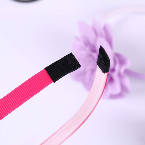 XIMA 10pcs Chiffon Flower Headbands - Hair Accessories for Kids, Children, Teens, Toddlers