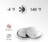 Tenergy CR1620 3V 5 Count Lithium Button Cell Battery, for Car Keys, Watches, Calculators, Remote Controls