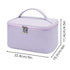 Meiyuuo Small Makeup Bag Cosmetic Organizer Waterproof Zipper Pouch for Women (Light Lavender Purple)