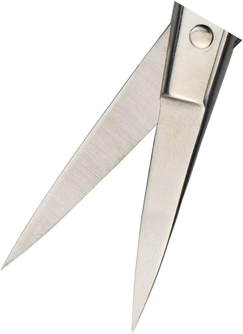 Professional Grooming Scissors for Facial Hair Removal, Stainless Steel Fine Straight Tip Scissors for Men