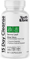 Youth & Tonic 15 Day Colon Cleanser & Detox for Waste Loss, Natural Cleanse Pills for Men & Women, 30 Caps