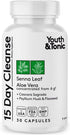 Youth & Tonic 15 Day Colon Cleanser & Detox for Waste Loss, Natural Cleanse Pills for Men & Women, 30 Caps