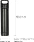 Portable Survival Waterproof Pill Container - Outdoor Capsule Seal Bottle Holder Case EDC Emergency Tool (Grey)