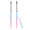 SAVITA 2pcs Nail Art Clean Up Brushes, Painting Tools for Nail Art Design & Polish Mistake Cleaning