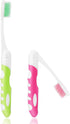2Pcs Travel Toothbrush - Portable Soft Folding Toothbrushes for Travel Camping Hiking