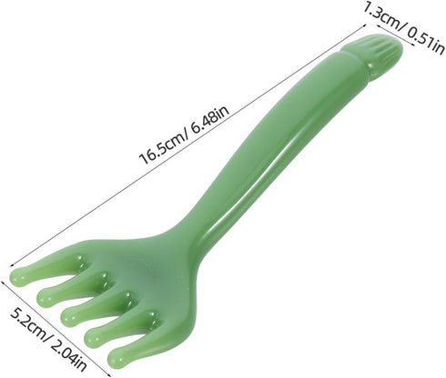 TOPPERFUN 2pcs Resin Scalp Massager Tool and Gua Sha Head Comb for Manual Scalp Scraping Head Spa Equipment for Stress