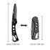Portable Stainless Steel Folding Beard Comb, Anti Static Multifunction Comb for Men Mustache Styling