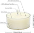 Set 36-4 DEYBBY Natural Scented Soy Wax Tealight Candles Bulk, Jasmine Aromatherapy Luxury Tea Candle of Hour Burning