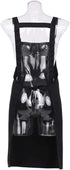 Professional Hairdresser Apron, Waterproof Stylist Tool for Hairdressing, Coloring, Shampoo, Haircuts - Black