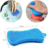 Red 5 Pcs Silicone Cleaning Scrubber, Colored Sponges for Dishes, Kitchen Cleaning