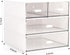 Makeup / Desk Organizer with 4 Drawers, Sundries Vanity Organizer, Cosmetic Storage Box for Bathroom Counter or