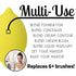 Thirsty Lemon Makeup Sponge by Ally Things Beauty | Yellow Lemon Shaped Makeup Blender for Liquid Foundation