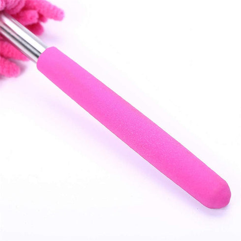 Microfiber Mini Duster Cleaning Brush: Extendable Handle for Indoor Home Ceiling Cleaning (Purple)