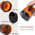4oz Amber Plastic Jars with Lids, 24 Set of 4 oz Containers + 20g Sample Containers, Airtight for Lip Scrub, Body