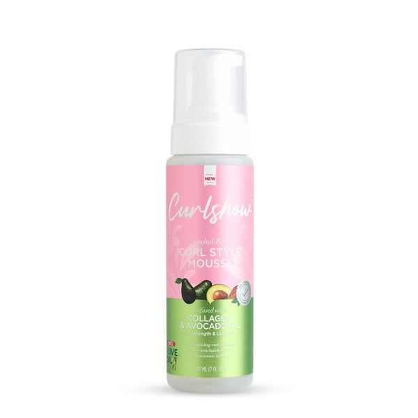 ORS Olive Oil Curlshow Mousse - Curl Style Infused with Collagen & Avocado Oil, Alcohol Free (7.0 oz)