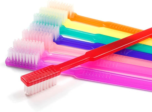 100pcs FastBrush Disposable Toothbrushes with Xylitol Mint, Pre-Pasted, Individually Wrapped in Dispenser Box