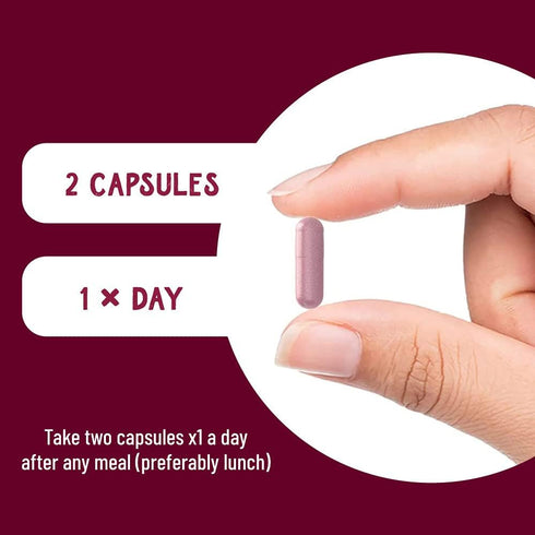 Beet Root Capsules 60 Count - Heart-Healthy Energy with Grape Seed Extract & Ginseng - Vegan Circulation Support