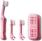 Replaceable Travel Size Foldable Toothbrush Kit with Case, Dual-Layer Bristles, Portable Travel Size for Office and