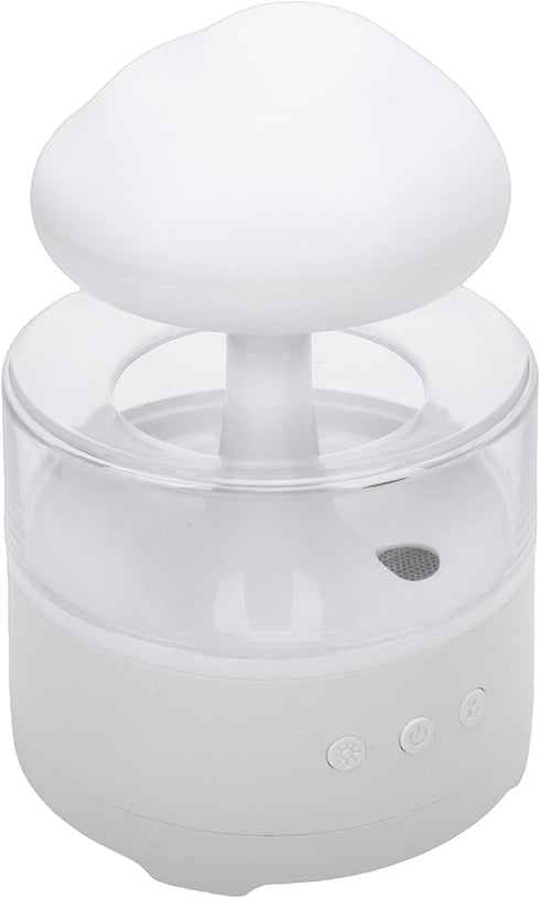 Hamwesh 7 Rain Humidifier, Adjustable LED Light Modes Essential Oil Diffuser, Raindrop Humidifier with Rechargeable
