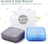 2 Pack Portable Travel Pill Organizer Case, Cute Small Daily Pill Box BPA Free Plastic Medicine Holder Container (4