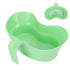 Large Kidney Shaped Oral Care Basin, Portable Toothbrushing Tray with Handle for Bedridden Patients, Elderly, or Sick