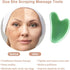Gua Sha Massager Tool, 2 Pcs Natural Jade Stone Guasha Board for Physical Therapy and SPA Acupuncture