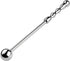 PIDOIM Stainless Steel Dildo Massage Wand, Handheld Anal Probe Metal Anal Butt Plug Masturbation Pleasure Stick Anus