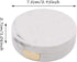 Honbay Fashion Marble Contact Lens Case, Portable Box Kit with Mirror (Round) (Gold)