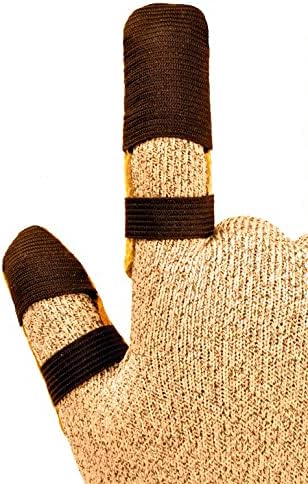 G & F Products 8128XL Cowhide Leather Guard, Finger Protection, X-Large, Tan
