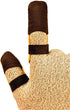 G & F Products 8128XL Cowhide Leather Guard, Finger Protection, X-Large, Tan