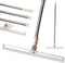Floor Squeegee with 65" Long Adjustable Telescopic Pole, Heavy Duty 20" Broom for Home Garage Cleaning