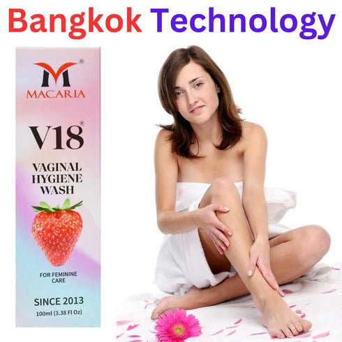 MACARIA V18 Natural Intimate Wash for Women - pH Balanced