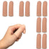 Gel Finger Protectors, Silicone Fingertips Protection for Trigger Finger, Arthritis, and Pain Relief, Nude, Small