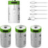 TEMIBATT CR2 Batteries Rechargeable 4 Pack,3V-3.7v 300mAh CR2 Lithium Battery,Rechargeable Lithium CR15H270 15270